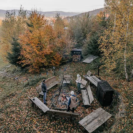 U Pana Boga Za Piecem - W Gorach, Sauna, Beskidy, Koszarawa كوربييلوف